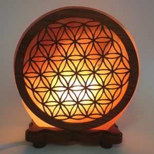 Lampe de Sel Himalaya Fleur de Vie 5kg