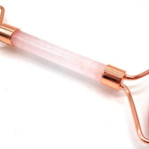 Rouleau double de massage Quartz Rose